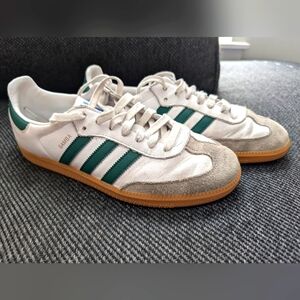 Adidas Samba Men's Shoes - White and Green